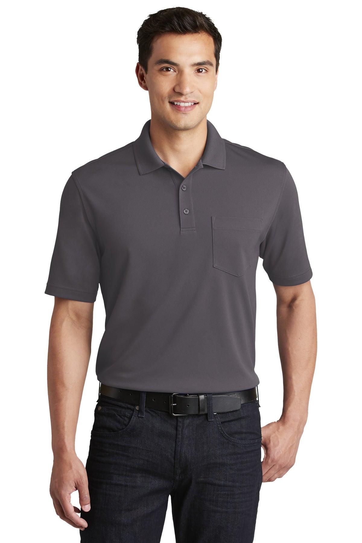 Port Authority Dry Zone UV Micro-Mesh Pocket Polo. K110P - Dresses Max