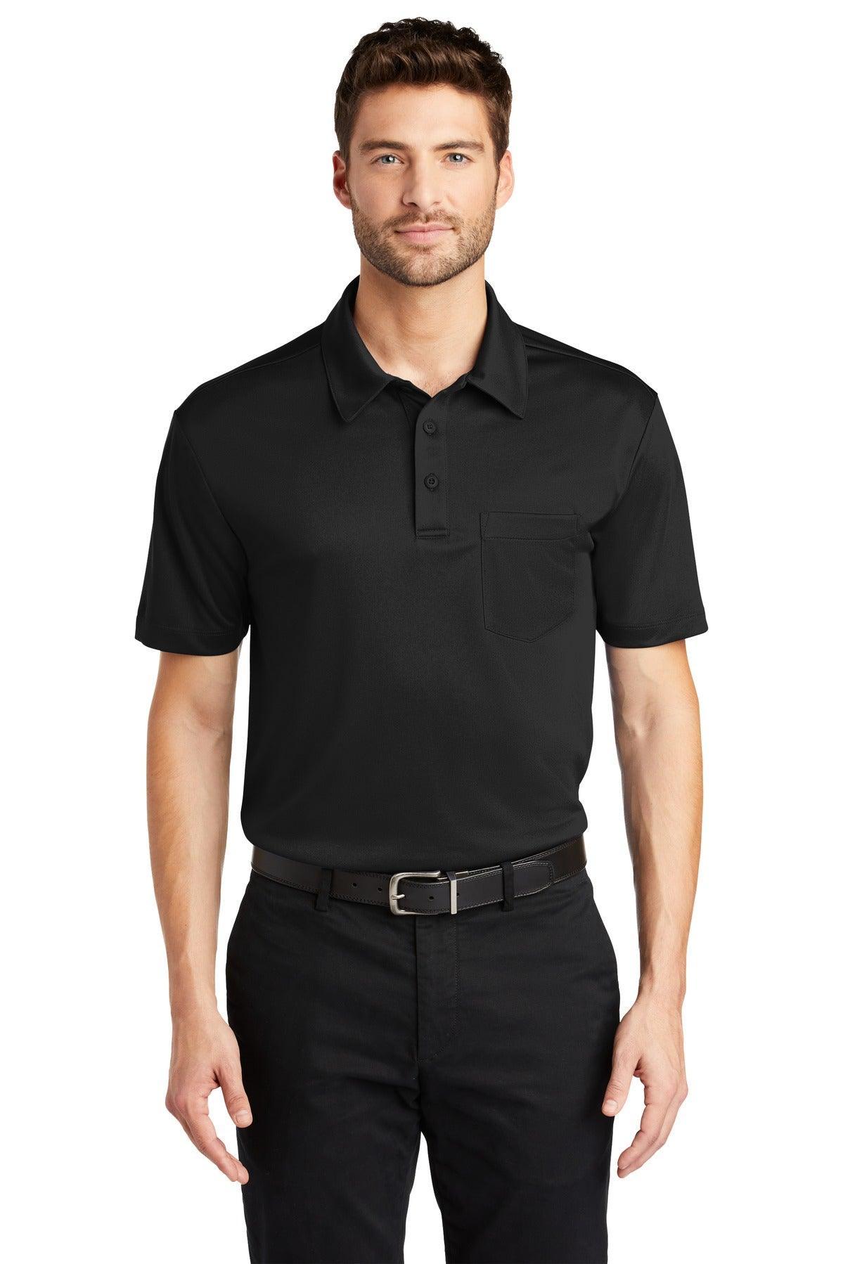 Port Authority Silk Touch Performance Pocket Polo. K540P - Dresses Max
