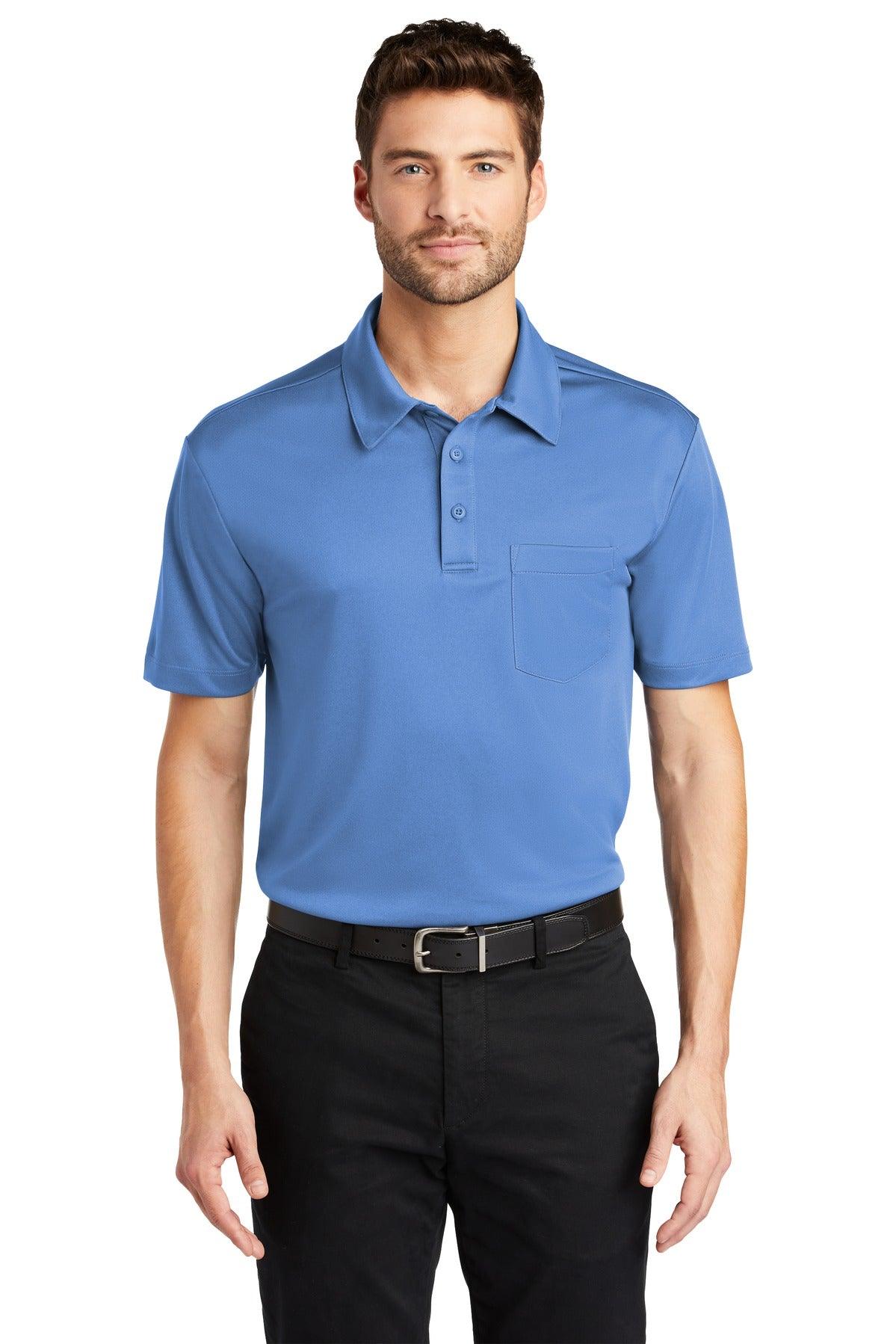 Port Authority Silk Touch Performance Pocket Polo. K540P - Dresses Max
