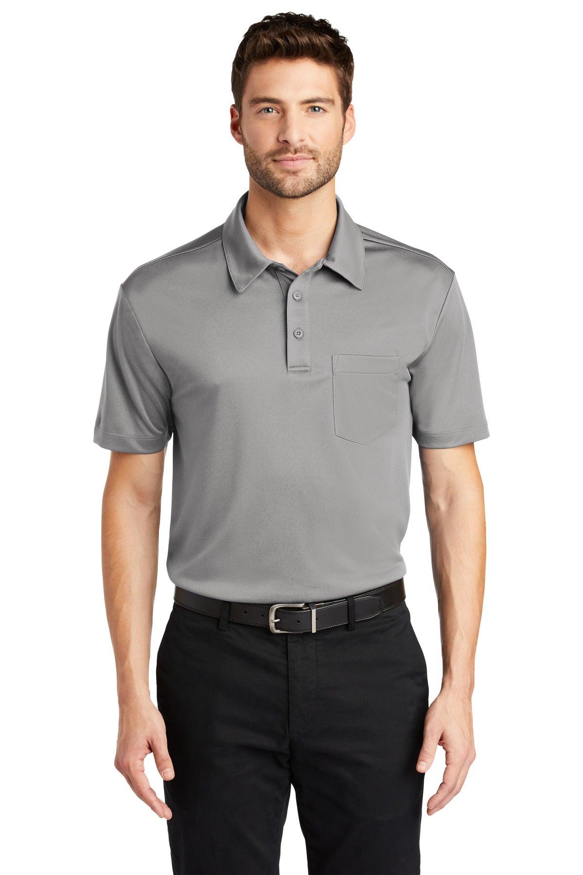 Port Authority Silk Touch Performance Pocket Polo. K540P - Dresses Max