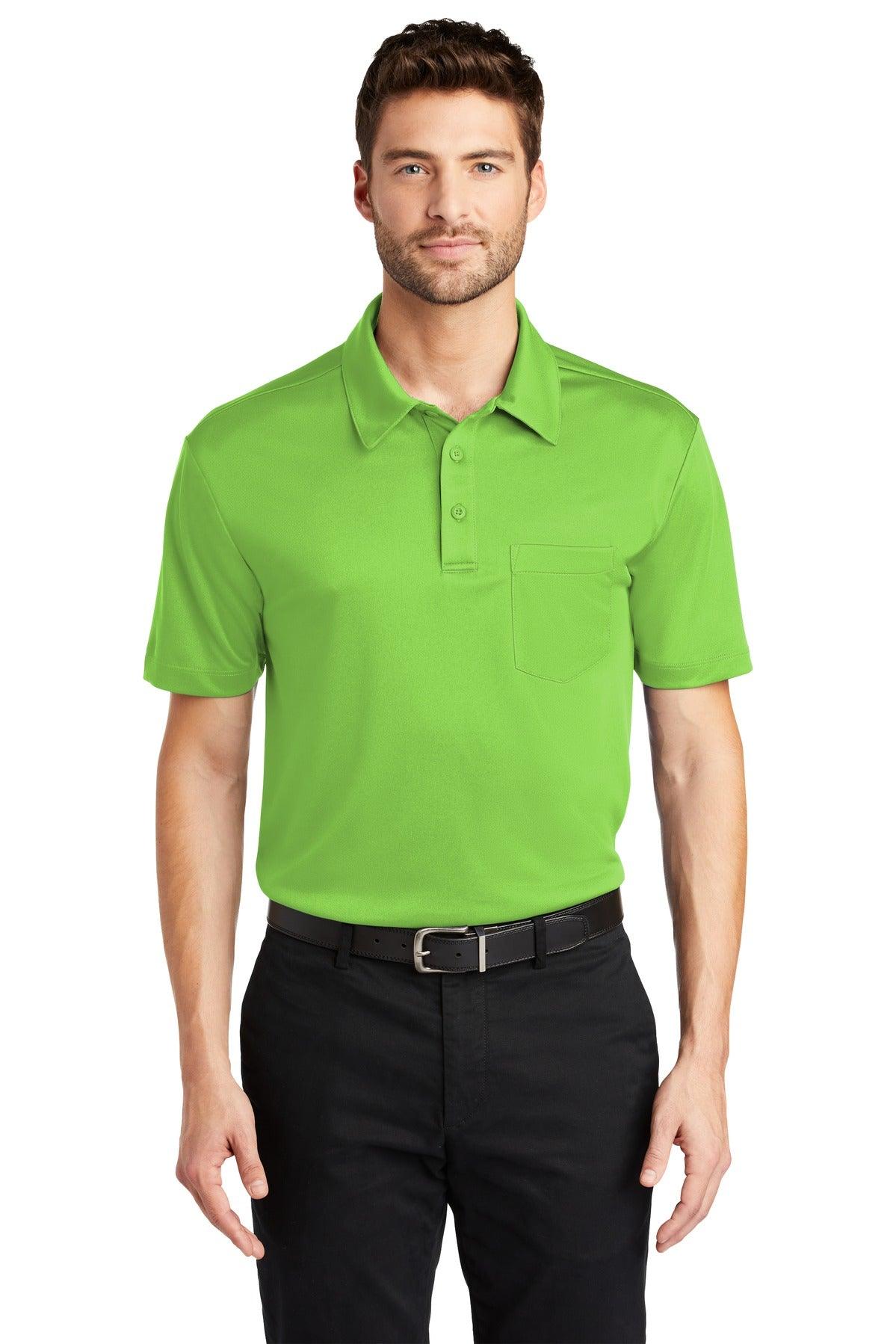 Port Authority Silk Touch Performance Pocket Polo. K540P - Dresses Max