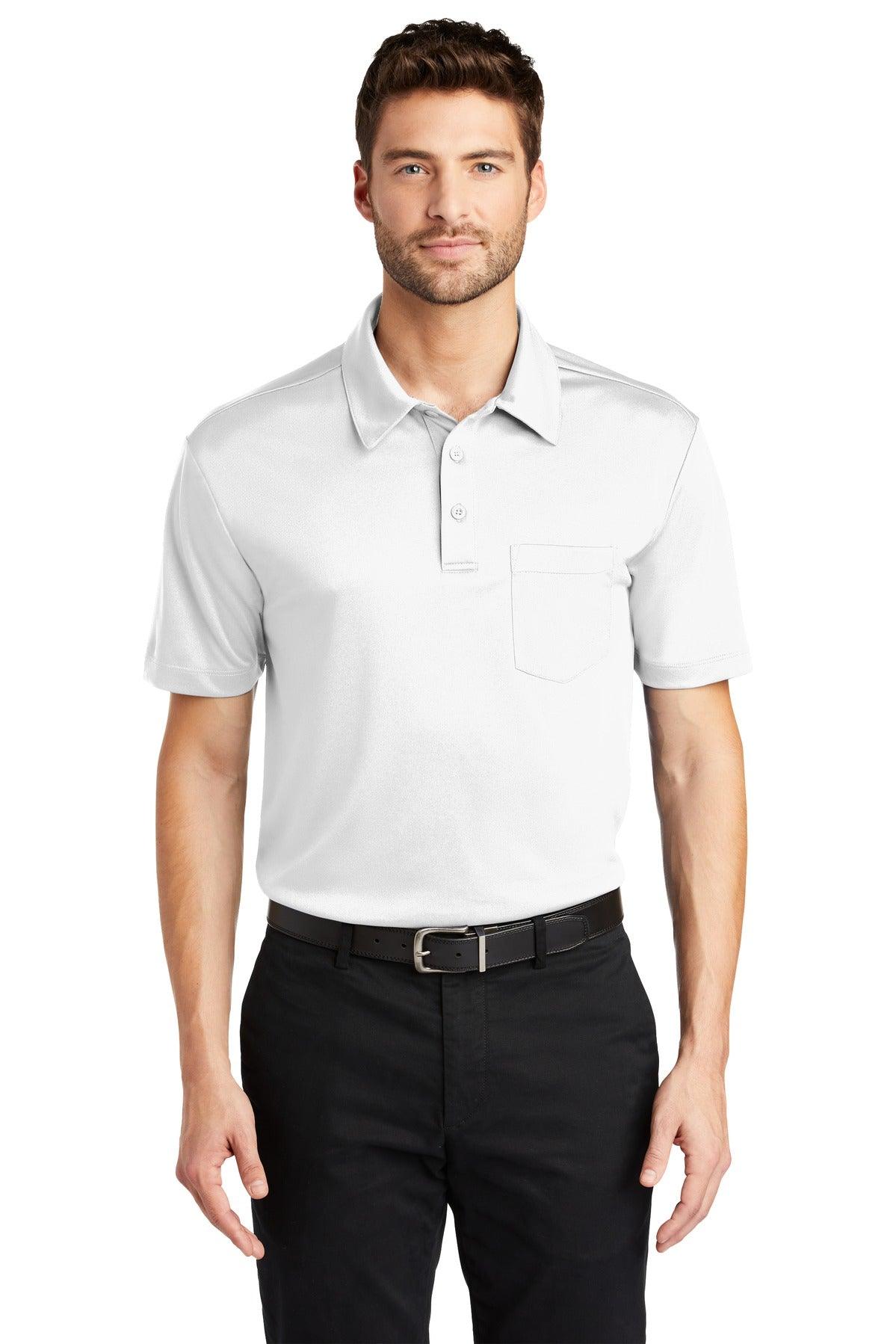 Port Authority Silk Touch Performance Pocket Polo. K540P - Dresses Max