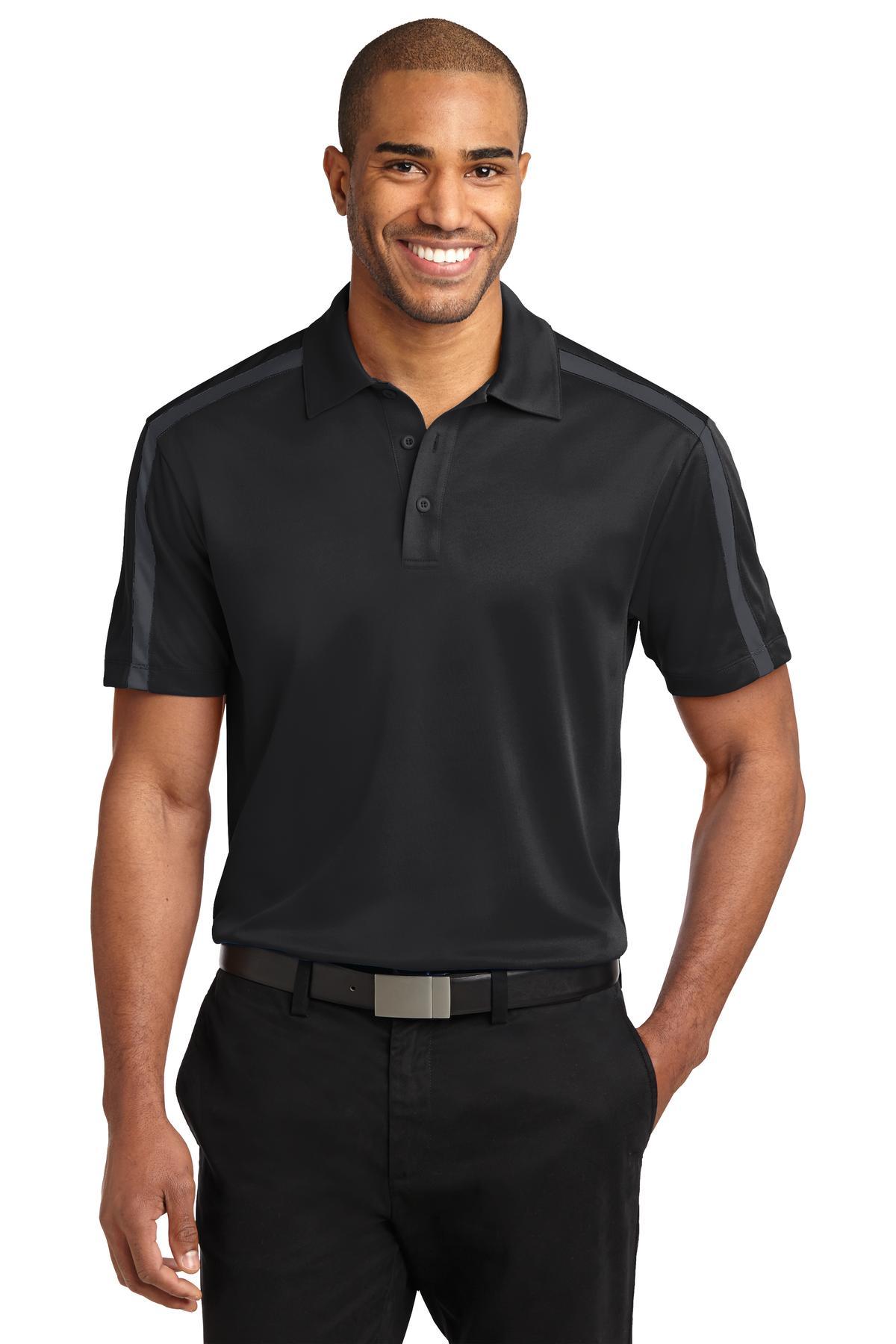 Port Authority Silk Touch Performance Colorblock Stripe Polo. K547 - Dresses Max