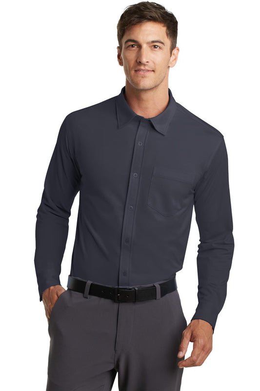 Port Authority Dimension Knit Dress Shirt. K570 - Dresses Max
