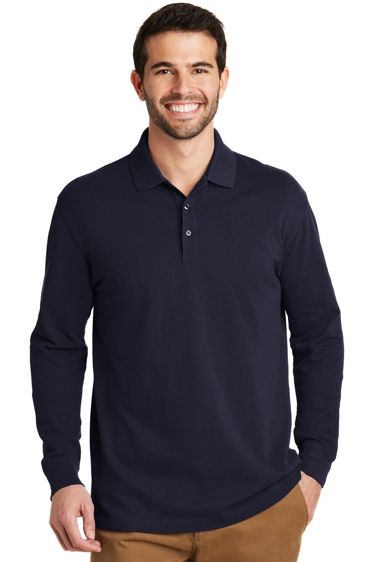 Port Authority EZCotton Long Sleeve Polo. K8000LS - Dresses Max