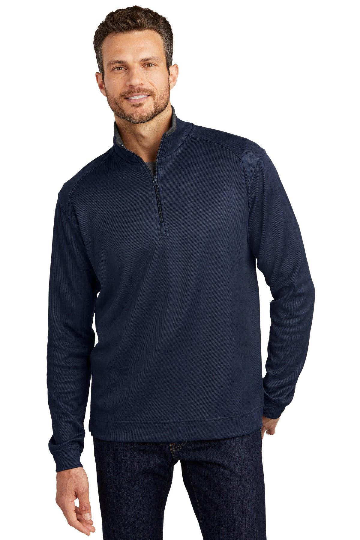 Port Authority Vertical Texture 1/4-Zip Pullover. K805 - Dresses Max