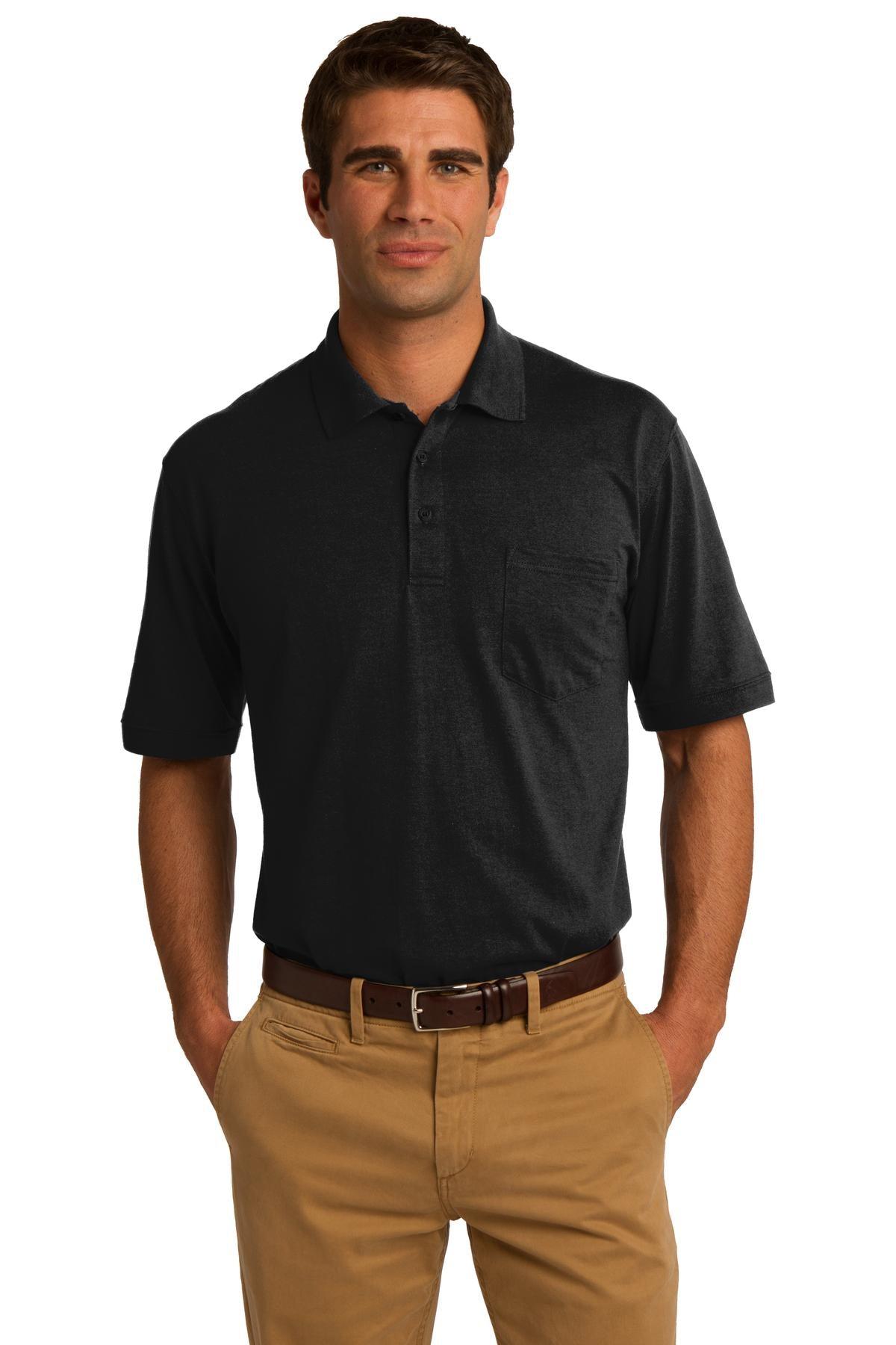 Port & Company Core Blend Jersey Knit Pocket Polo. KP55P - Dresses Max
