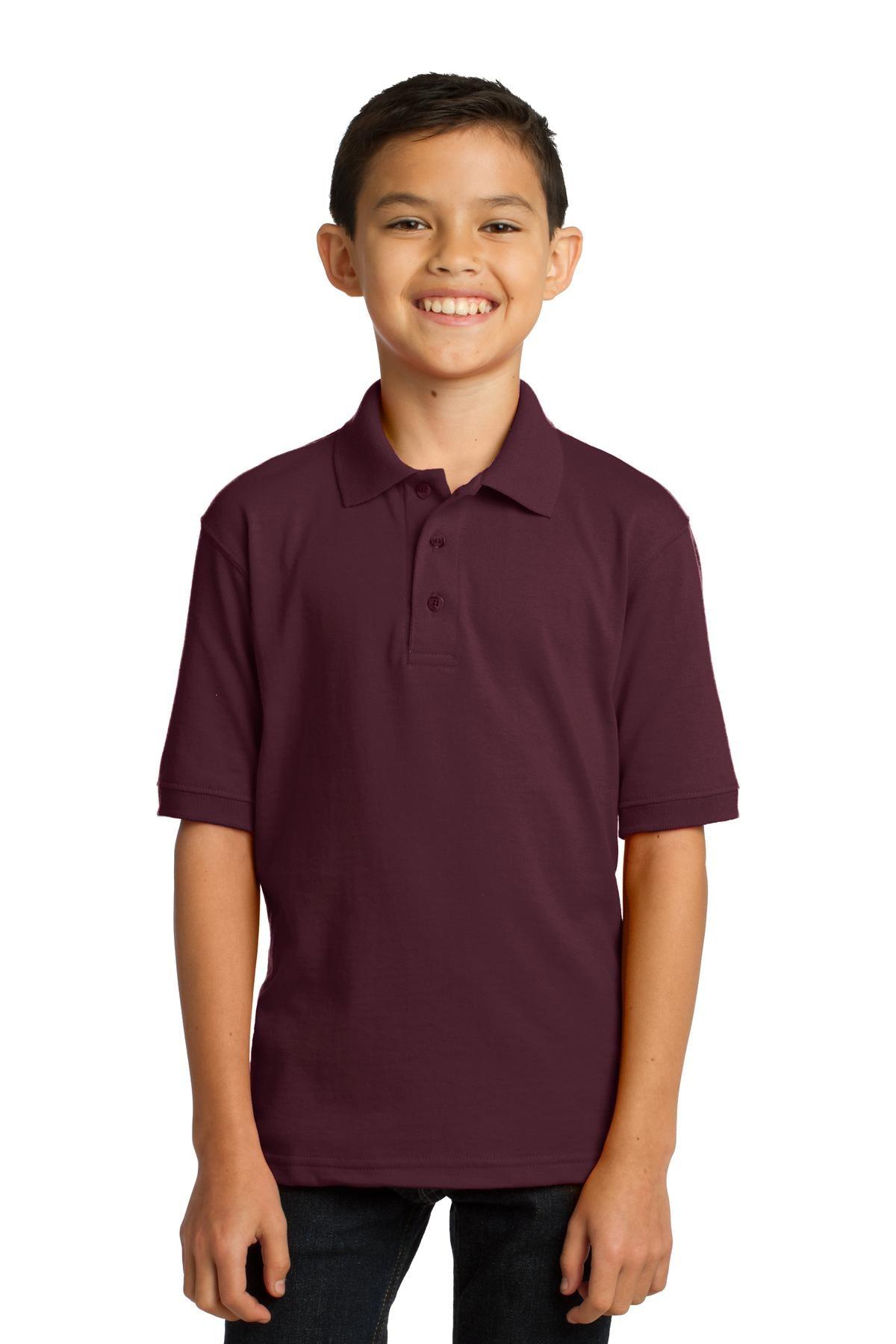 Port & Company Youth Core Blend Jersey Knit Polo. KP55Y - Dresses Max