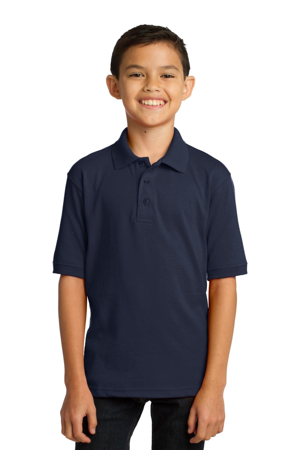 Port & Company Youth Core Blend Jersey Knit Polo. KP55Y - Dresses Max
