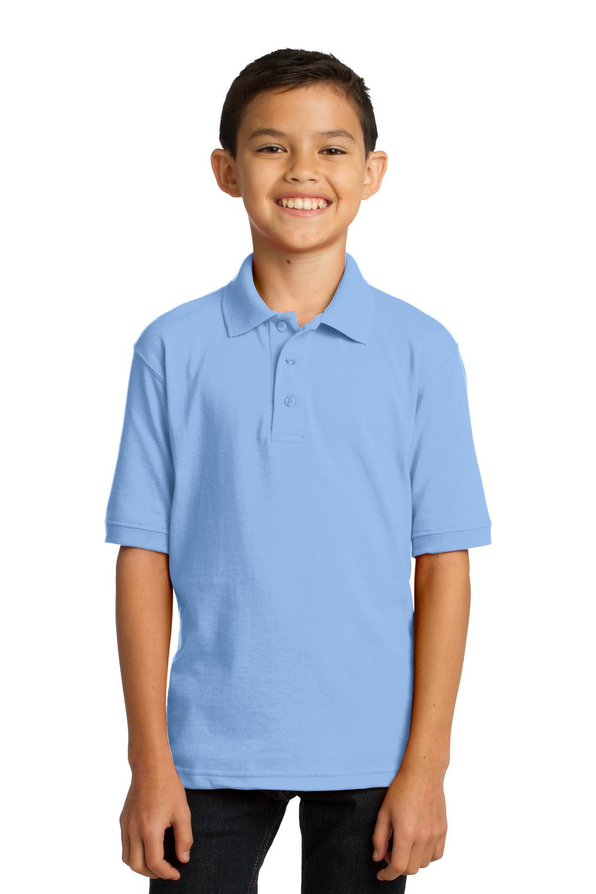 Port & Company Youth Core Blend Jersey Knit Polo. KP55Y - Dresses Max