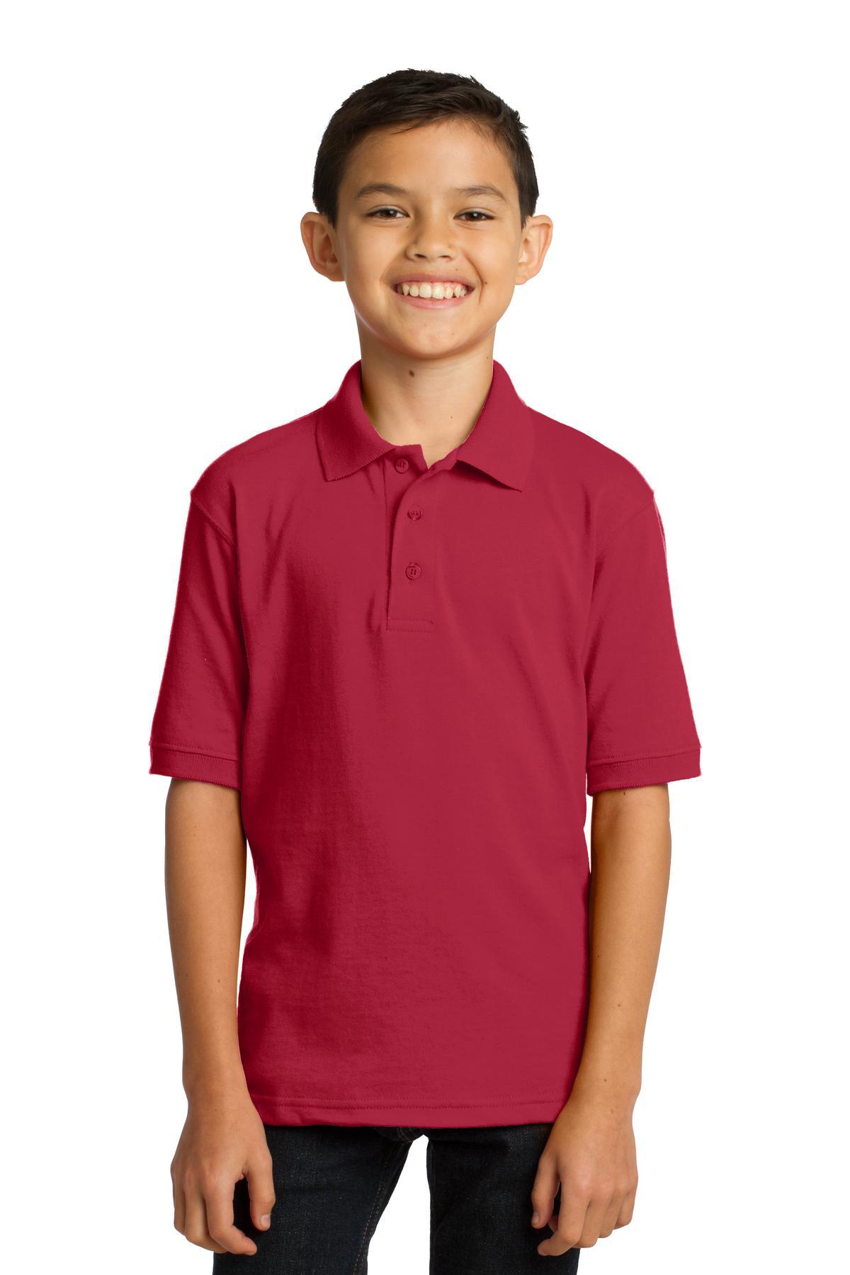 Port & Company Youth Core Blend Jersey Knit Polo. KP55Y - Dresses Max