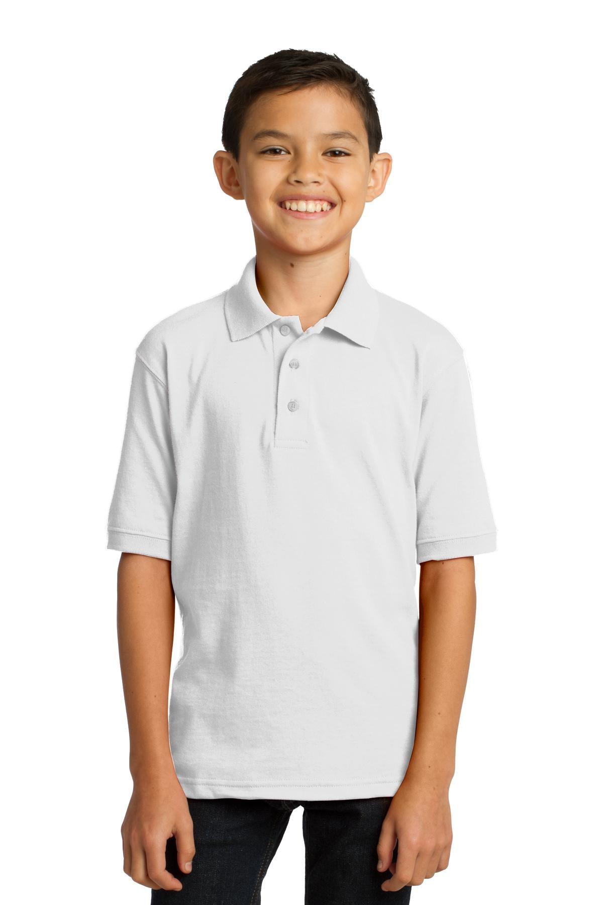 Port & Company Youth Core Blend Jersey Knit Polo. KP55Y - Dresses Max