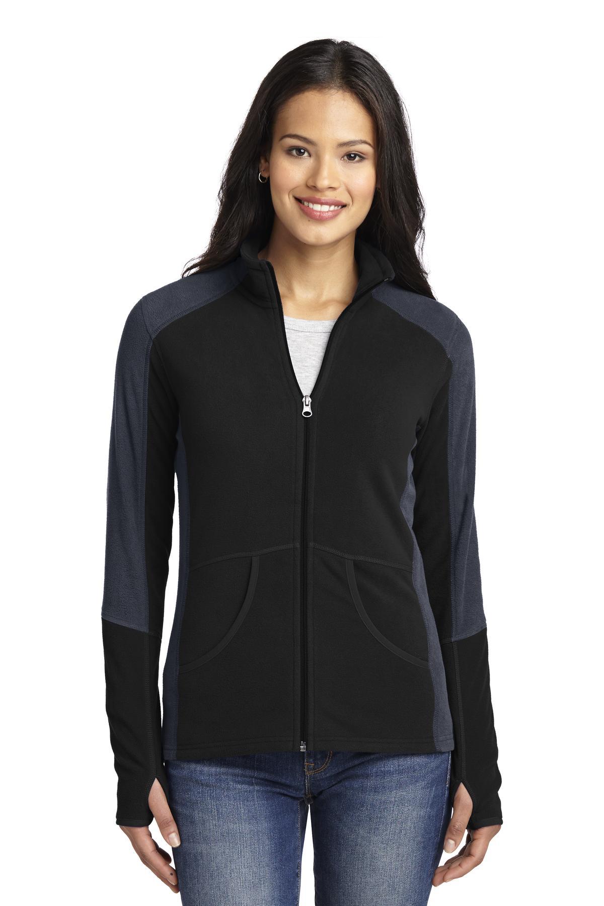 Port Authority Ladies Colorblock Microfleece Jacket. L230 - Dresses Max