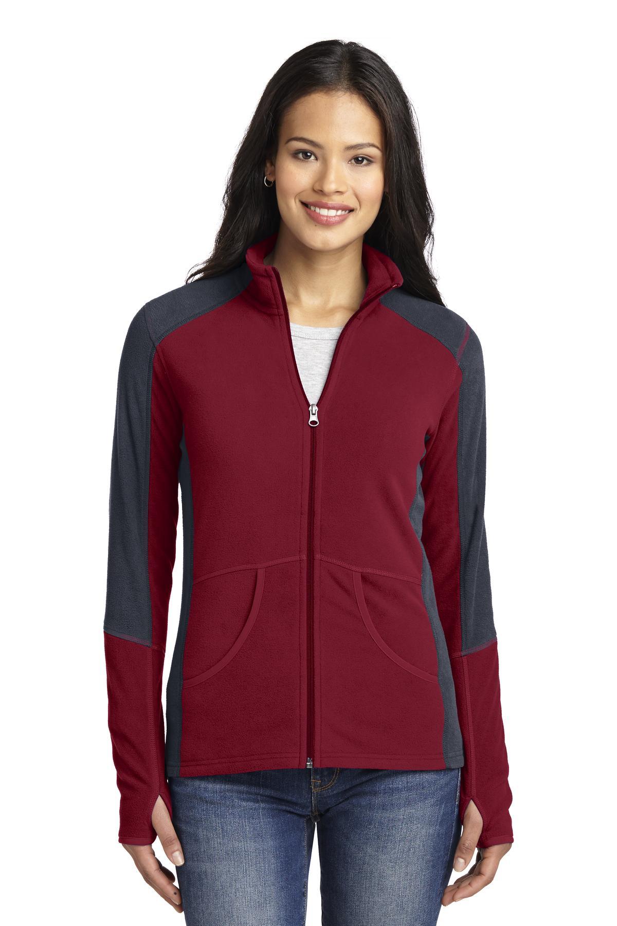Port Authority Ladies Colorblock Microfleece Jacket. L230 - Dresses Max