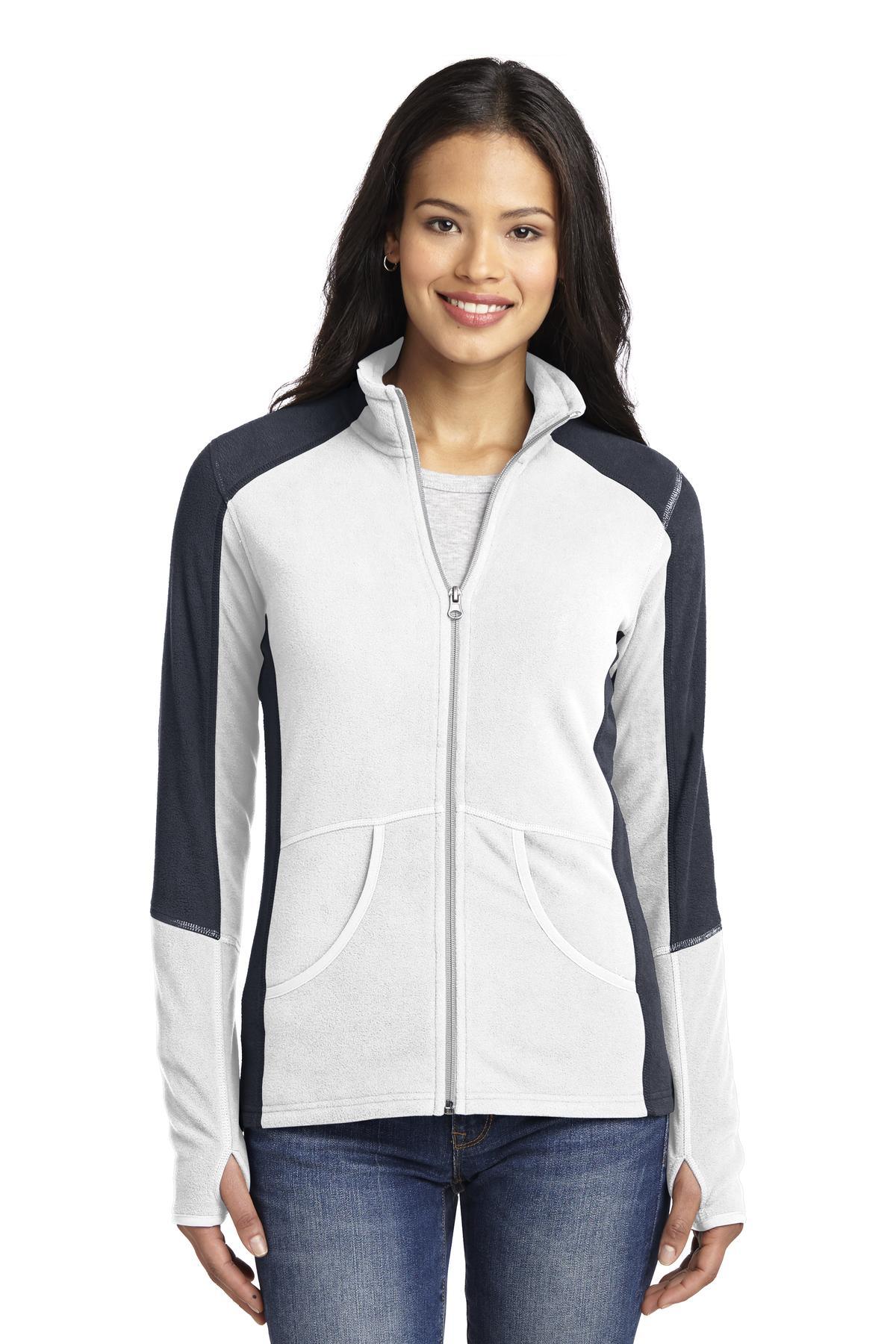 Port Authority Ladies Colorblock Microfleece Jacket. L230 - Dresses Max