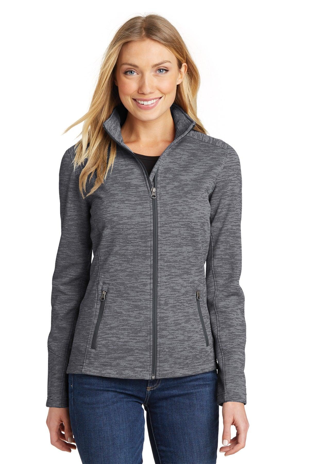 Port Authority Ladies Digi Stripe Fleece Jacket. L231 - Dresses Max