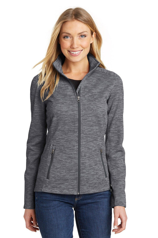 Port Authority Ladies Digi Stripe Fleece Jacket. L231 - Dresses Max