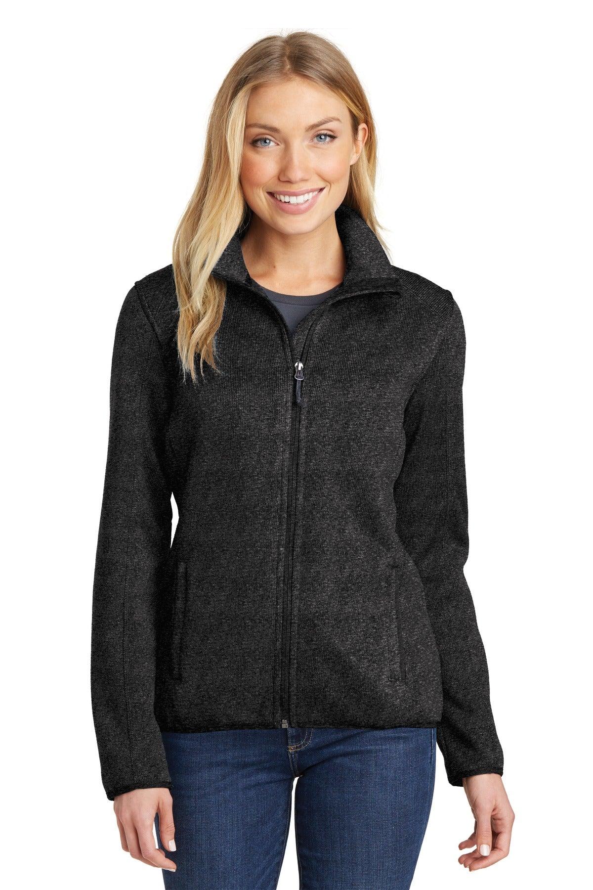 Port Authority Ladies Sweater Fleece Jacket. L232 - Dresses Max
