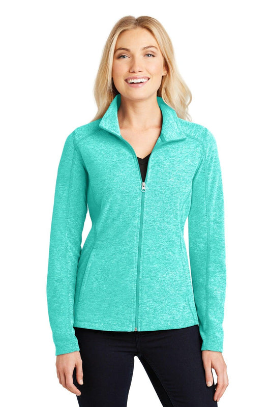 Port Authority Ladies Heather Microfleece Full-Zip Jacket. L235 - Dresses Max