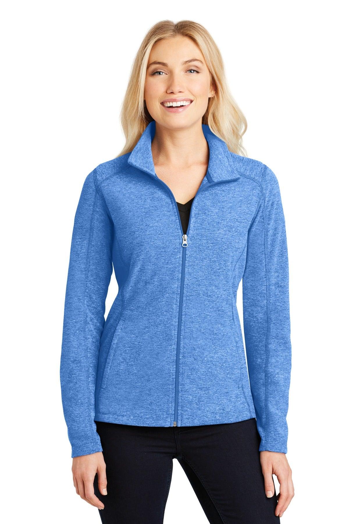 Port Authority Ladies Heather Microfleece Full-Zip Jacket. L235 - Dresses Max