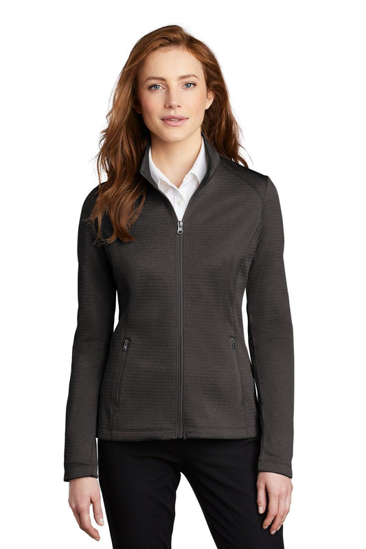Port Authority Ladies Diamond Heather Fleece Full-Zip Jacket L249 - Dresses Max
