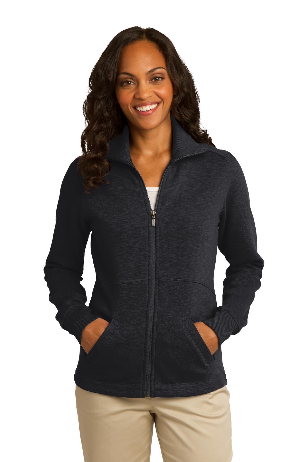 Port Authority Ladies Slub Fleece Full-Zip Jacket. L293 - Dresses Max