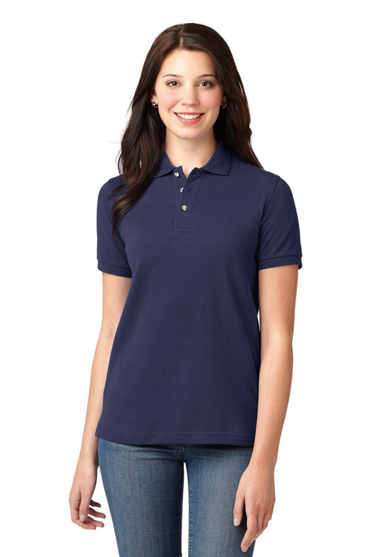 Port Authority Ladies Heavyweight Cotton Pique Polo. L420 - Dresses Max