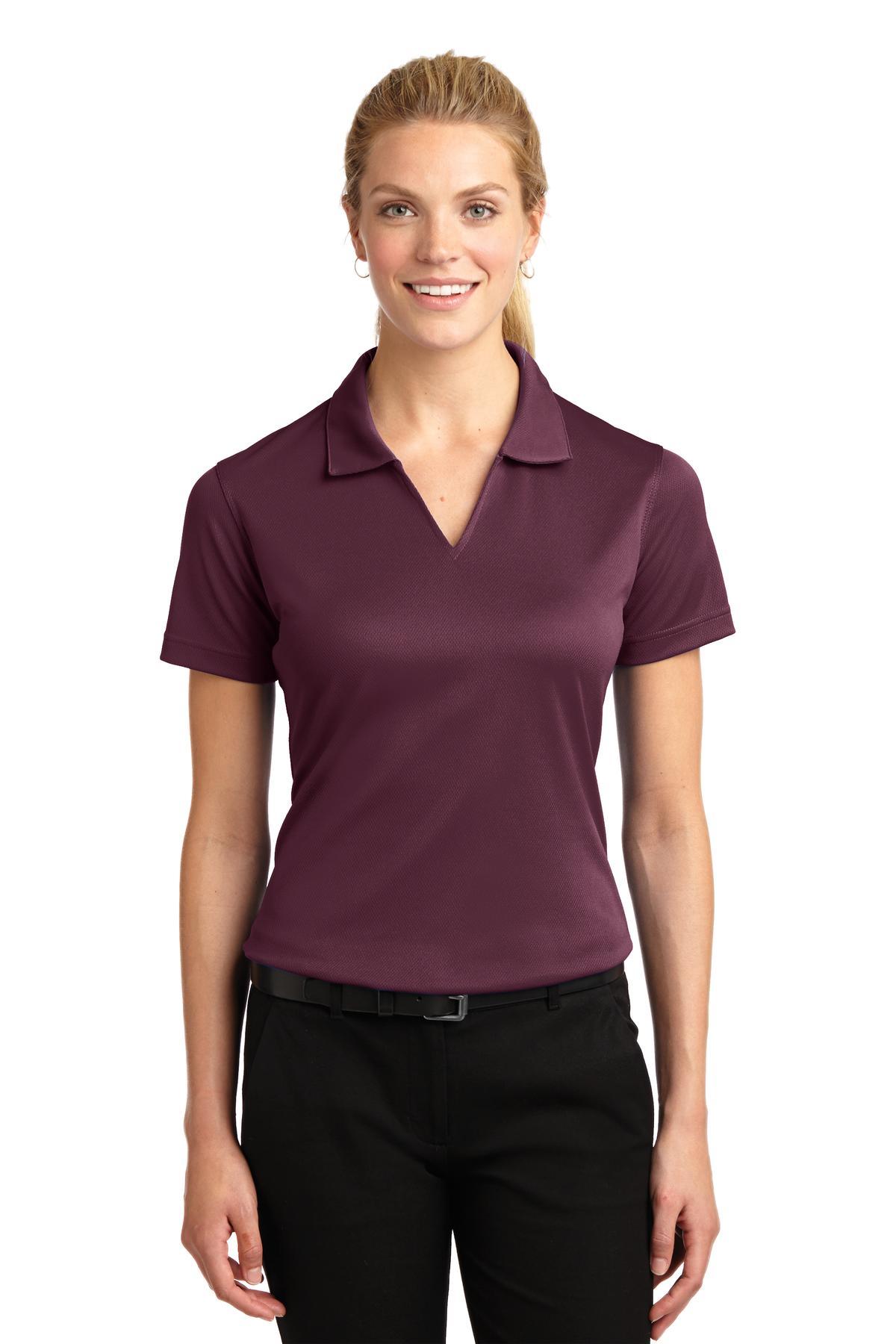 Sport-Tek Ladies Dri-Mesh V-Neck Polo. L469 - Dresses Max