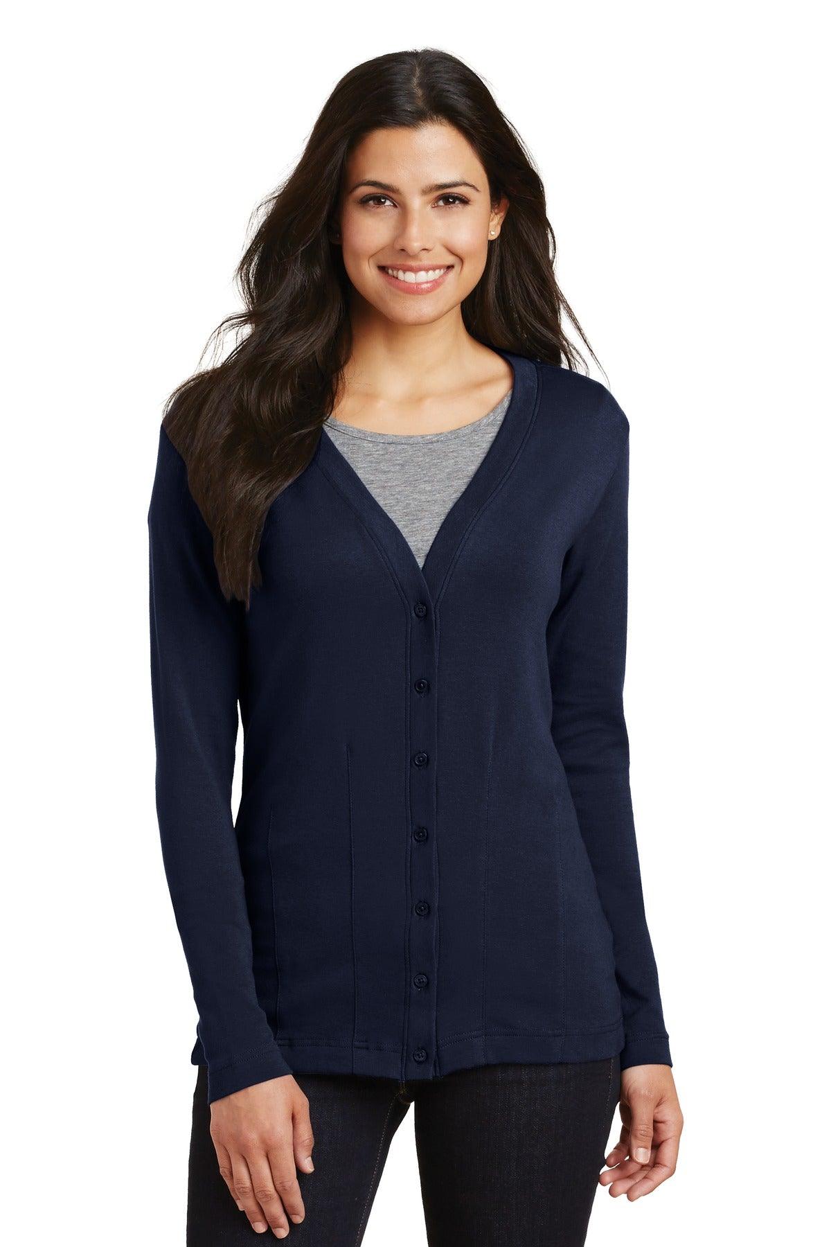 Port Authority Ladies Modern Stretch Cotton Cardigan. L515 - Dresses Max