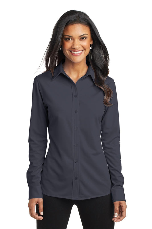 Port Authority Ladies Dimension Knit Dress Shirt. L570 - Dresses Max