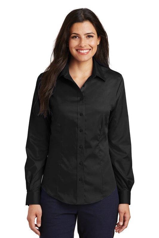 Port Authority Ladies Non-Iron Twill Shirt. L638 - Dresses Max