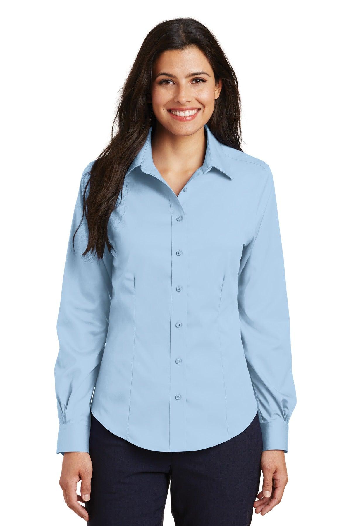 Port Authority Ladies Non-Iron Twill Shirt. L638 - Dresses Max