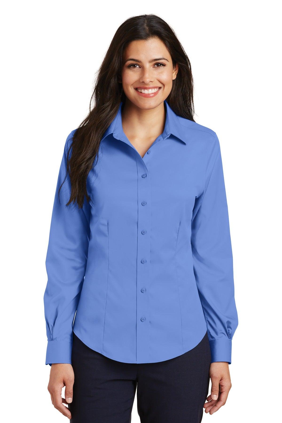 Port Authority Ladies Non-Iron Twill Shirt. L638 - Dresses Max