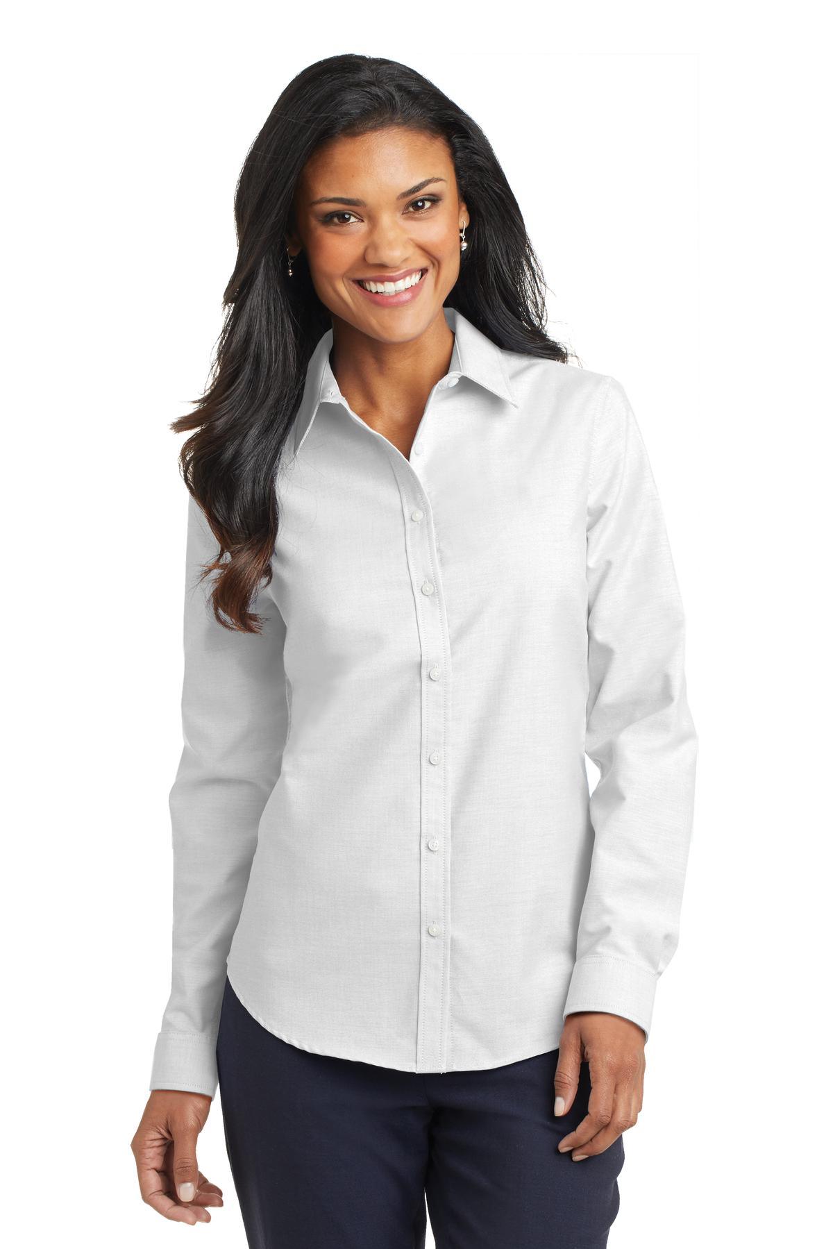 Port Authority Ladies SuperPro Oxford Shirt. L658 - Dresses Max