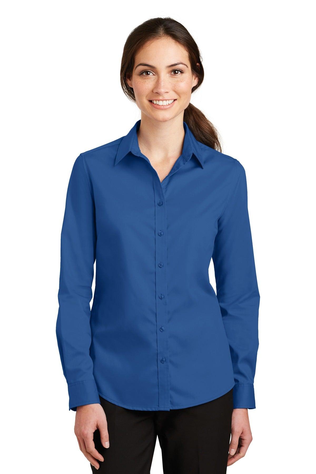 Port Authority Ladies SuperPro Twill Shirt. L663 - Dresses Max