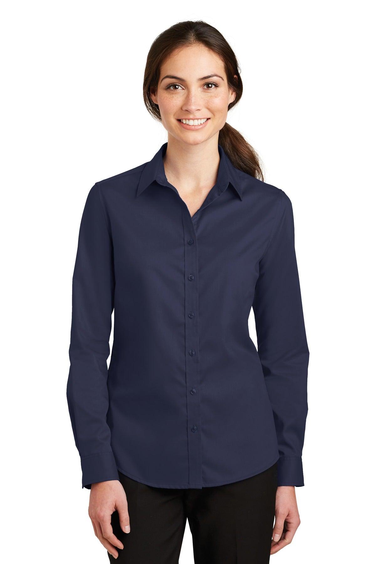 Port Authority Ladies SuperPro Twill Shirt. L663 - Dresses Max