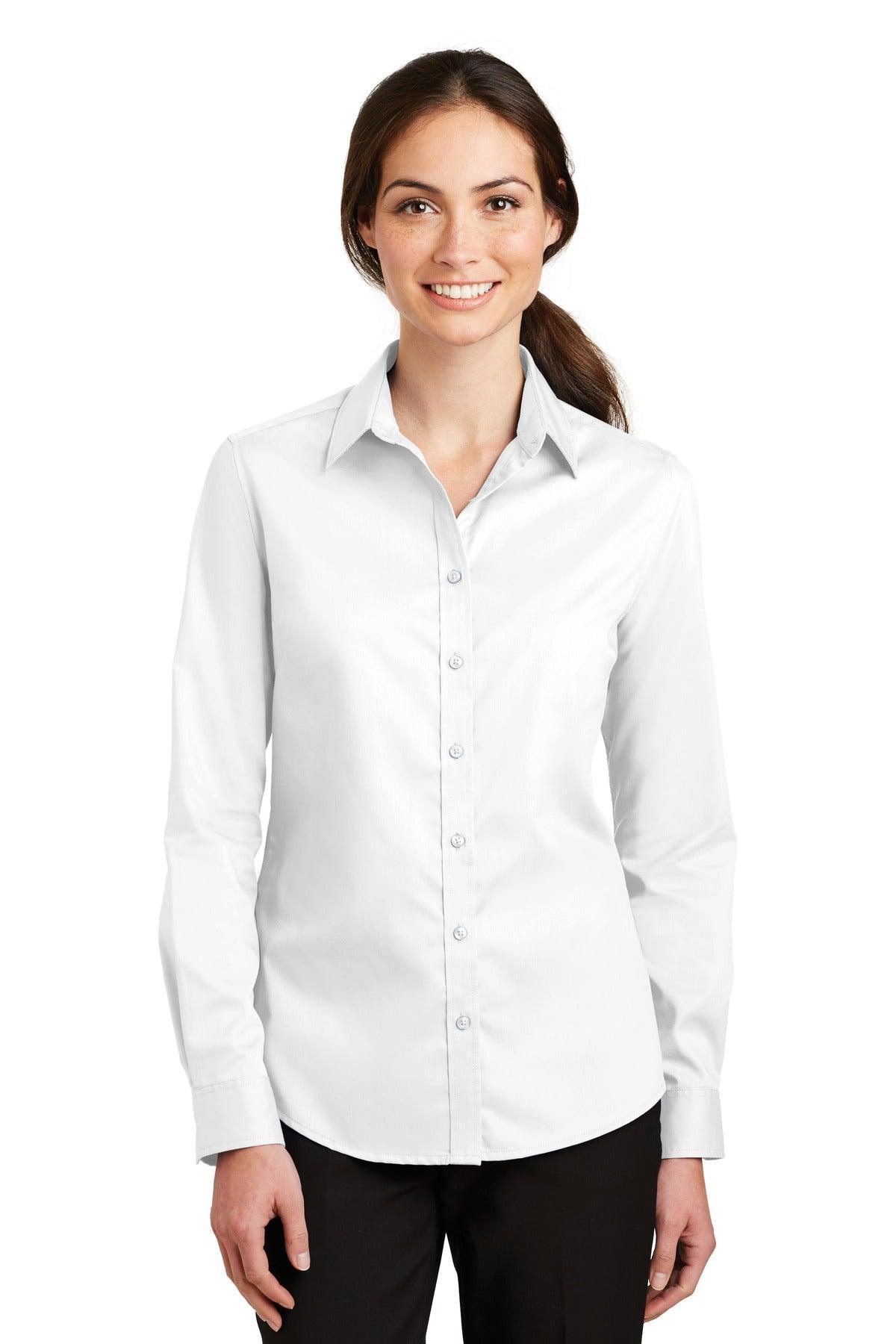 Port Authority Ladies SuperPro Twill Shirt. L663 - Dresses Max