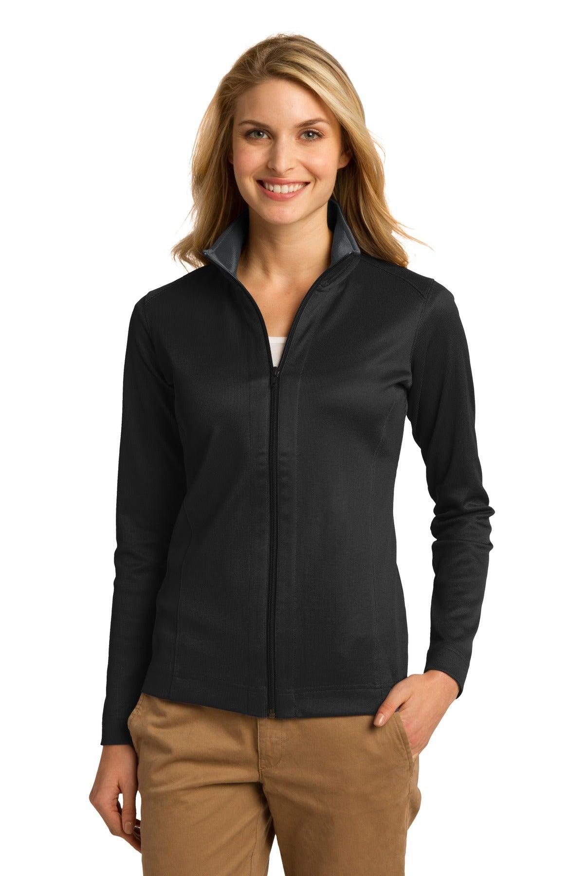 Port Authority Ladies Vertical Texture Full-Zip Jacket. L805 - Dresses Max