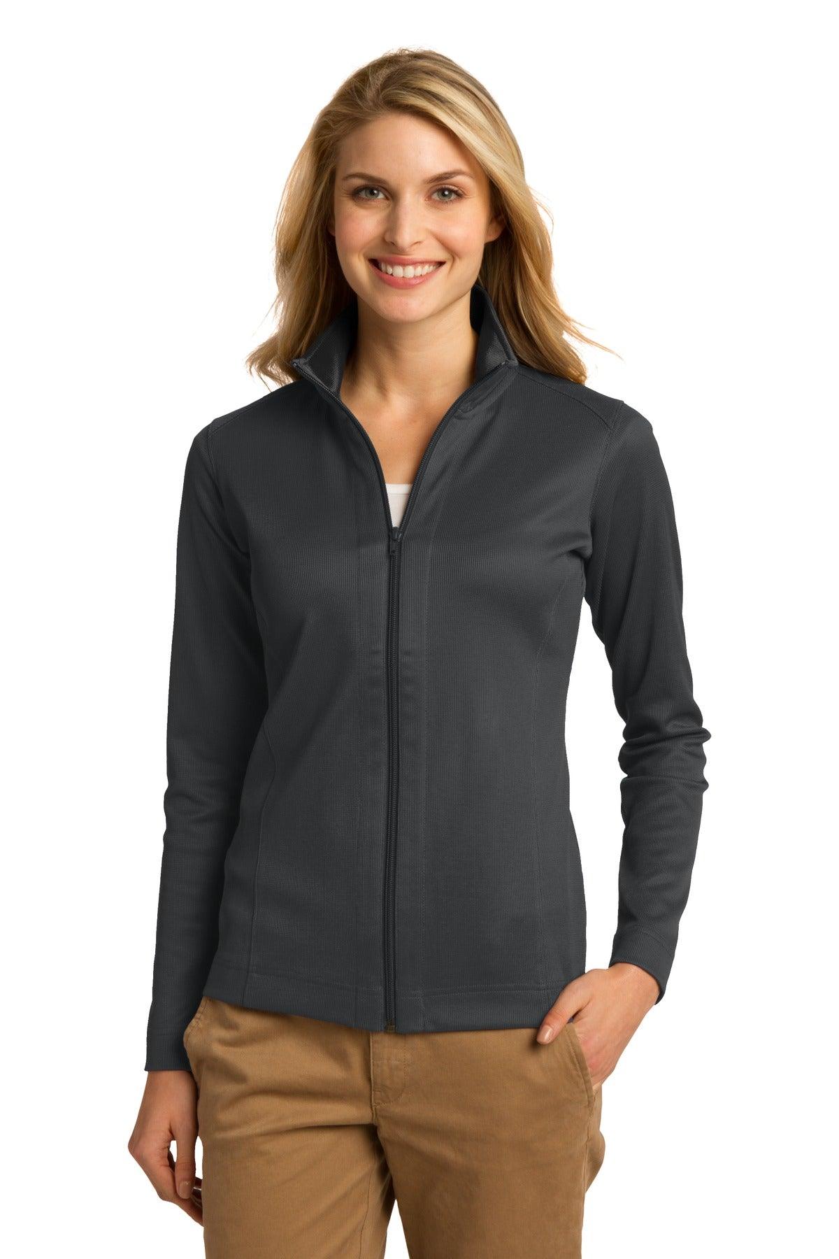 Port Authority Ladies Vertical Texture Full-Zip Jacket. L805 - Dresses Max