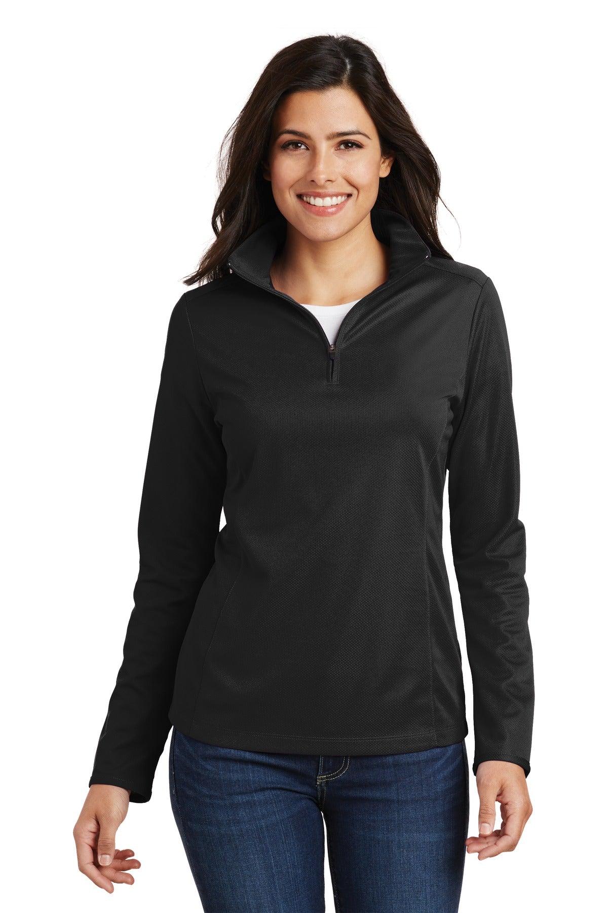 Port Authority Ladies Pinpoint Mesh 1/2-Zip . L806 - Dresses Max