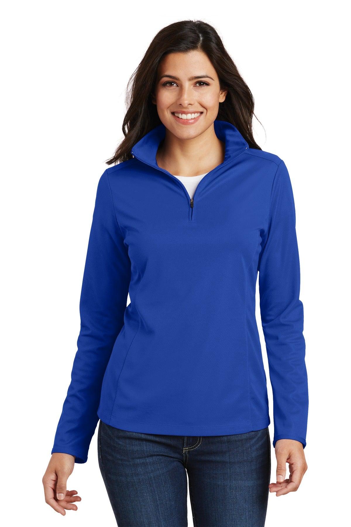 Port Authority Ladies Pinpoint Mesh 1/2-Zip . L806 - Dresses Max
