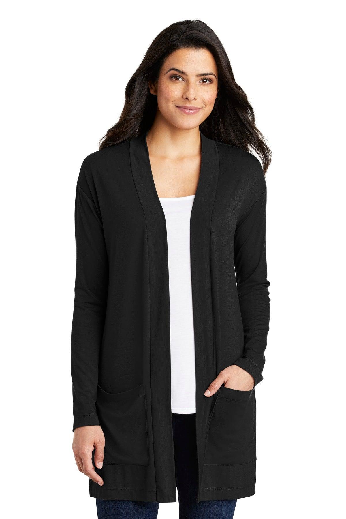 Port Authority Ladies Concept Long Pocket Cardigan . LK5434 - Dresses Max