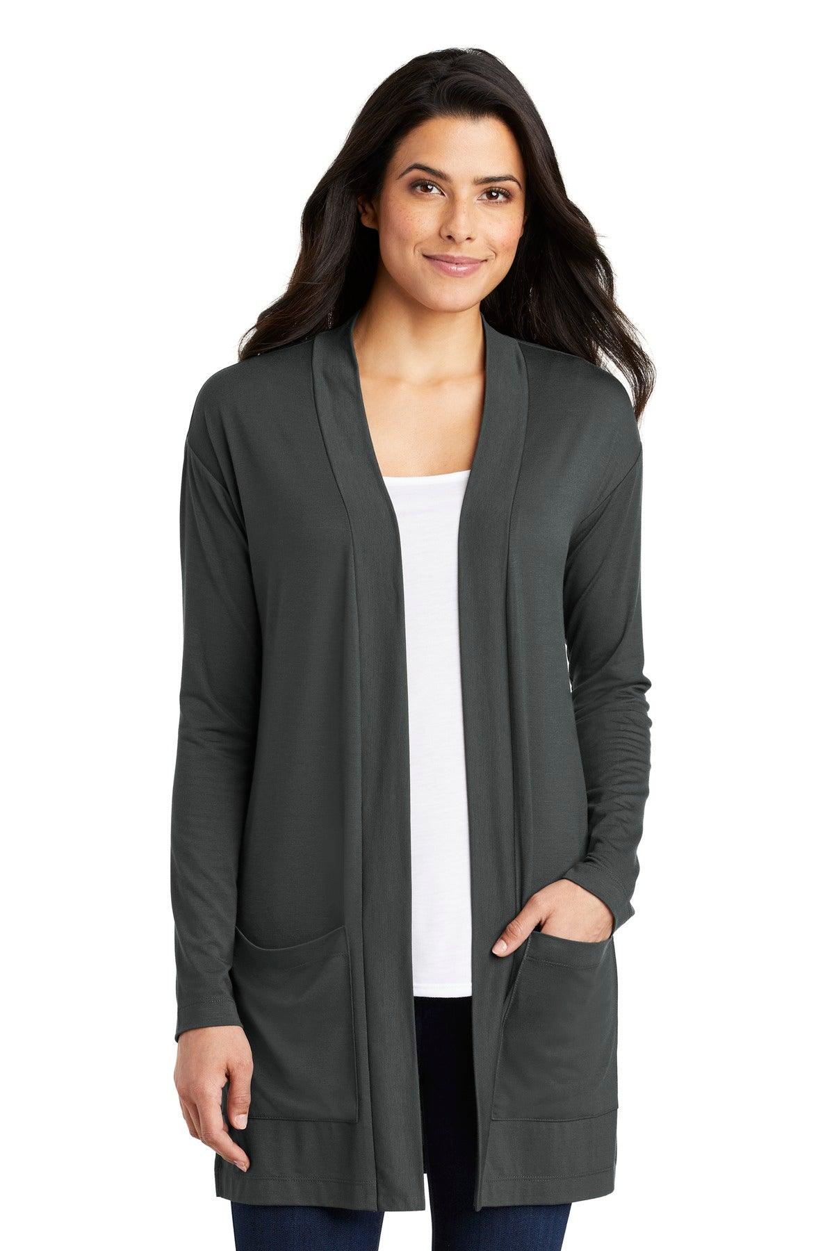 Port Authority Ladies Concept Long Pocket Cardigan . LK5434 - Dresses Max