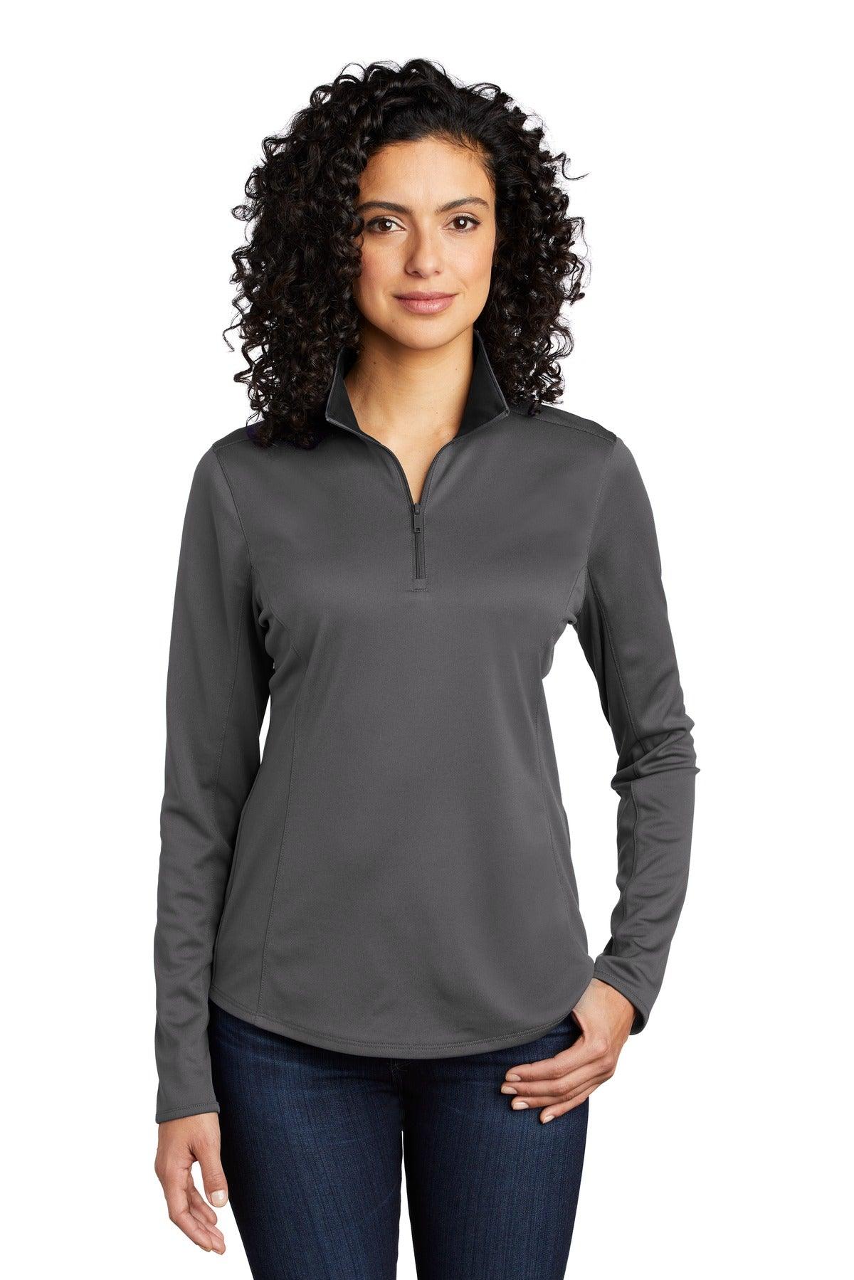 Port Authority Ladies Silk Touch Performance 1/4-Zip LK584 - Dresses Max
