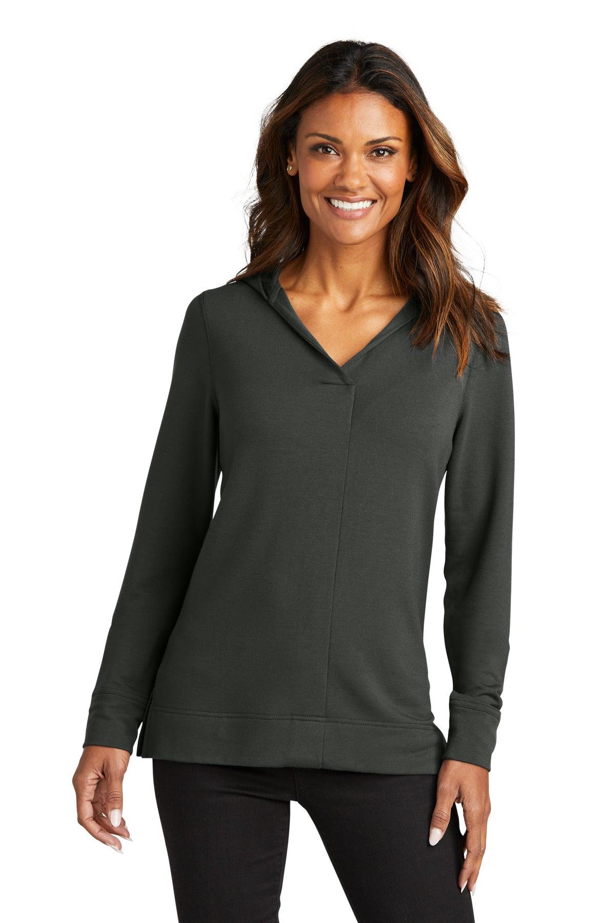 Port Authority Ladies Microterry Pullover Hoodie LK826 - Dresses Max