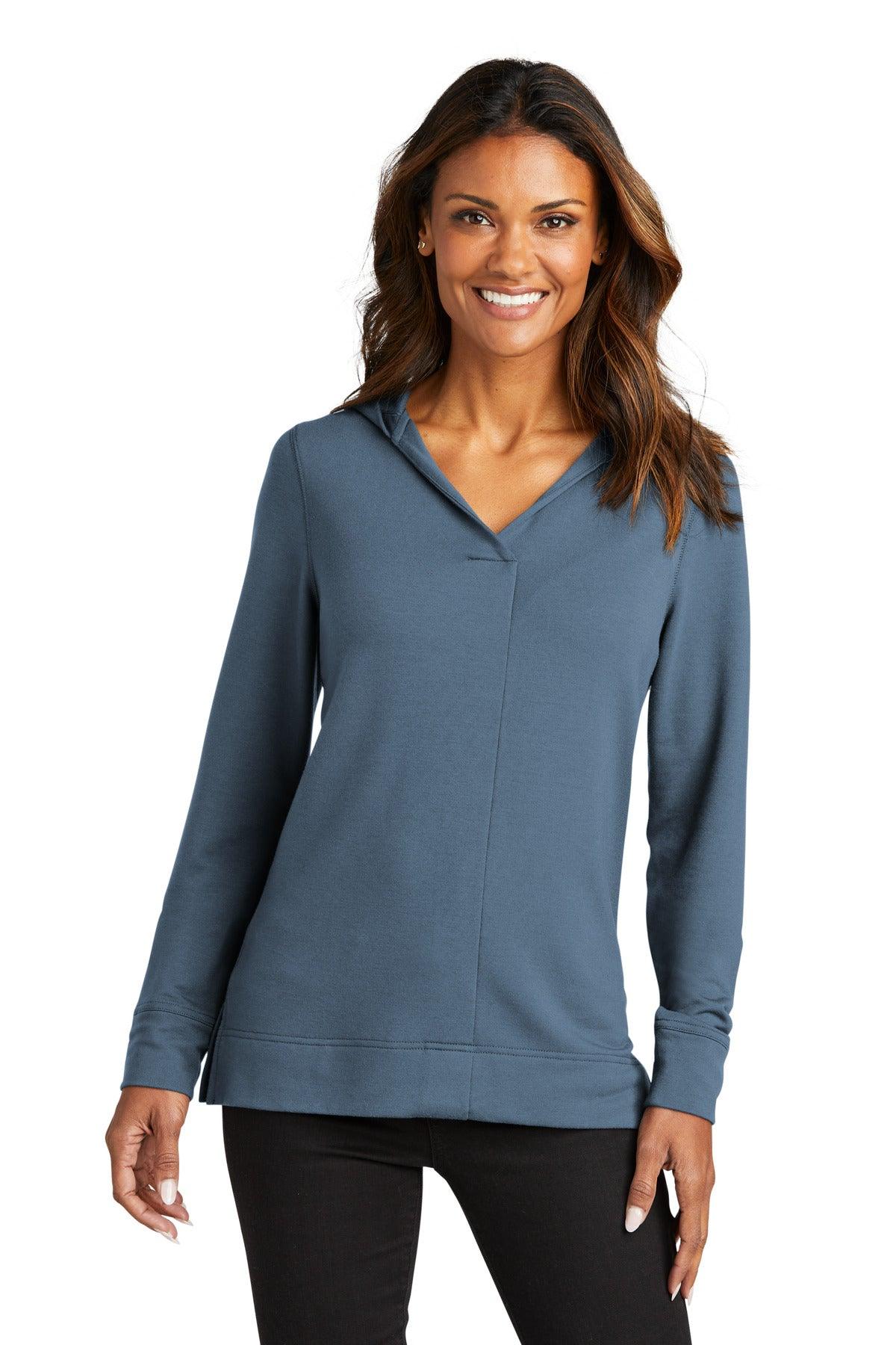 Port Authority Ladies Microterry Pullover Hoodie LK826 - Dresses Max