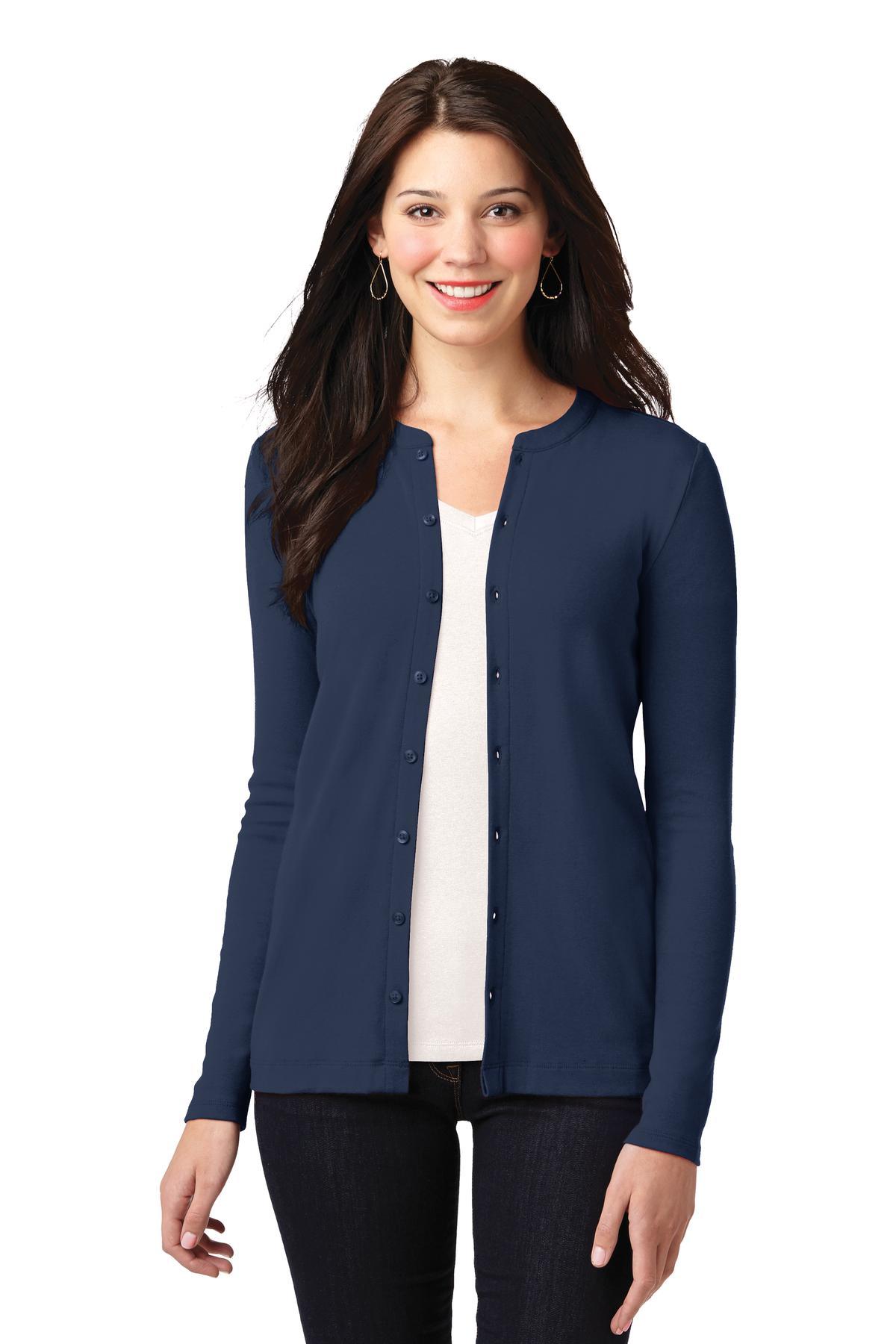 Port Authority Ladies Concept Stretch Button-Front Cardigan. LM1008 - Dresses Max