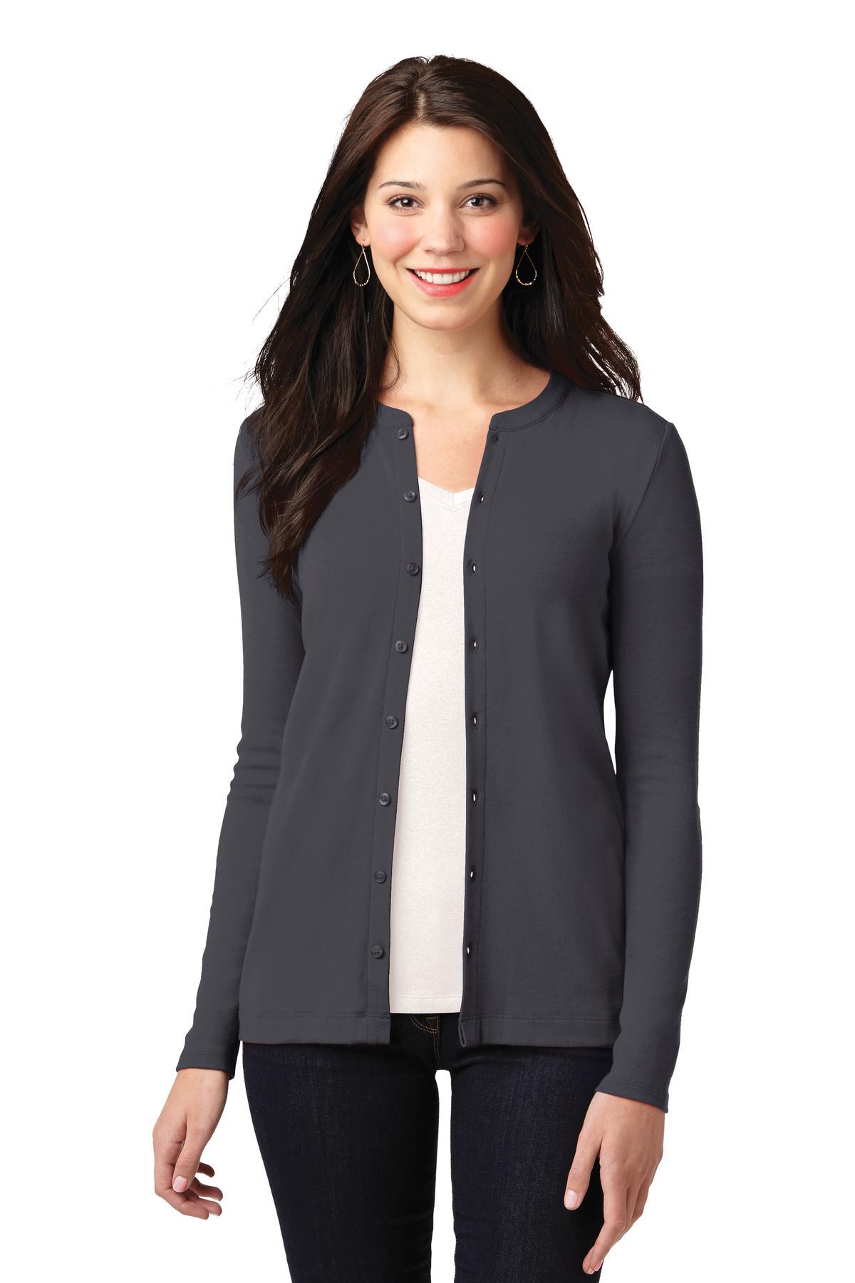 Port Authority Ladies Concept Stretch Button-Front Cardigan. LM1008 - Dresses Max