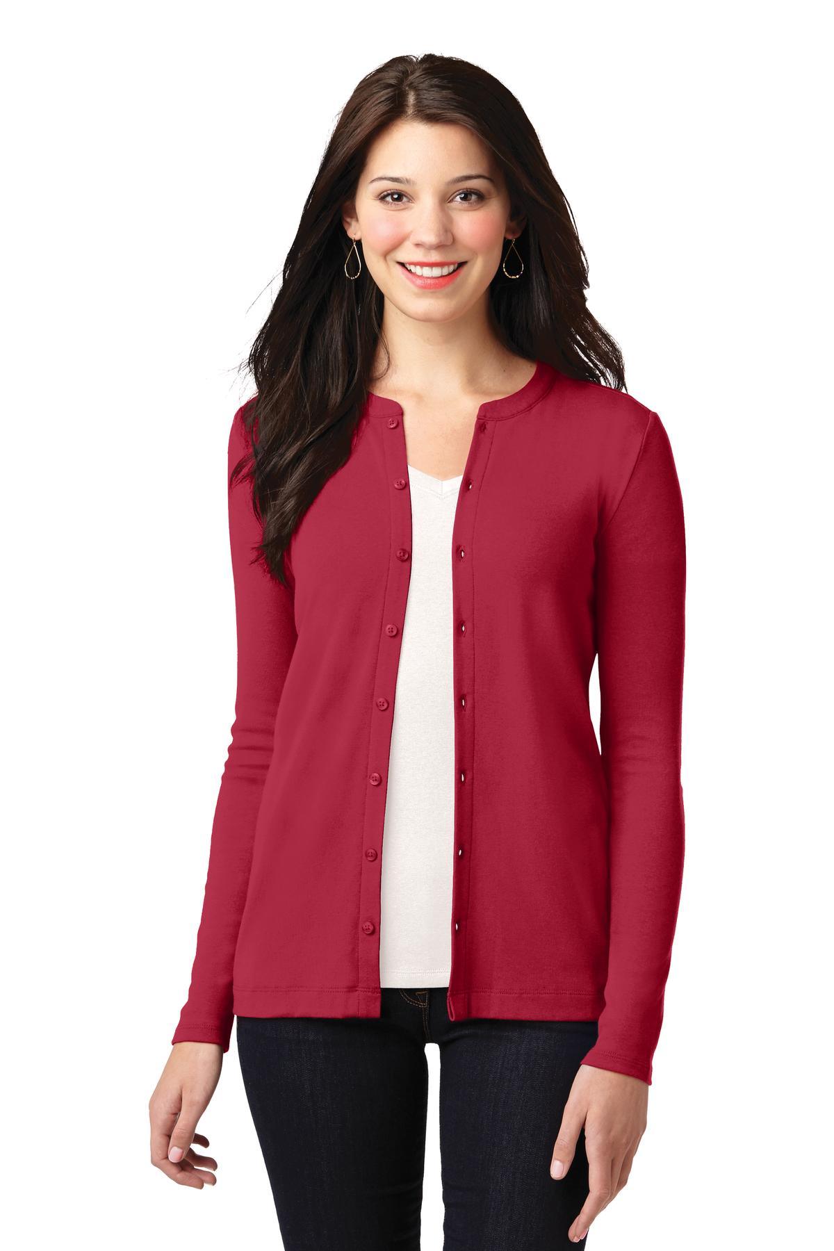 Port Authority Ladies Concept Stretch Button-Front Cardigan. LM1008 - Dresses Max
