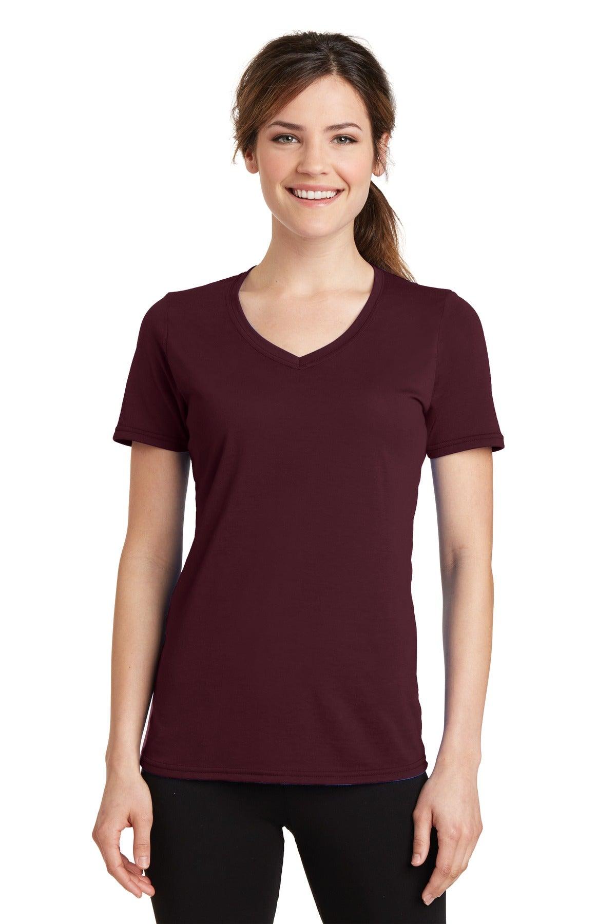 Port & Company Ladies Performance Blend V-Neck Tee. LPC381V - Dresses Max